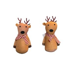 2 Target Mini Reindeer with Red And White Scarf